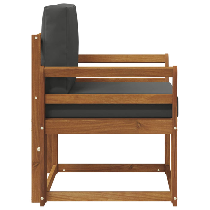 Canapea de exterior Lemn de acacia solid și poliester natural - WALTI WALTI