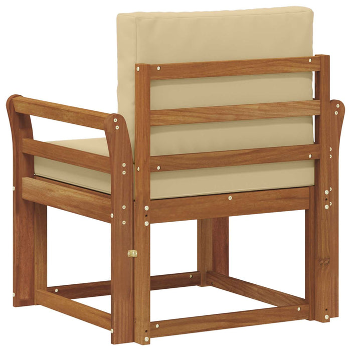 Sofa cu Brațe Lemn de acacia solid și poliester natural - WALTI WALTI