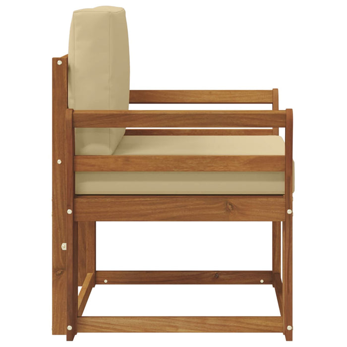Sofa cu Brațe Lemn de acacia solid și poliester natural - WALTI WALTI