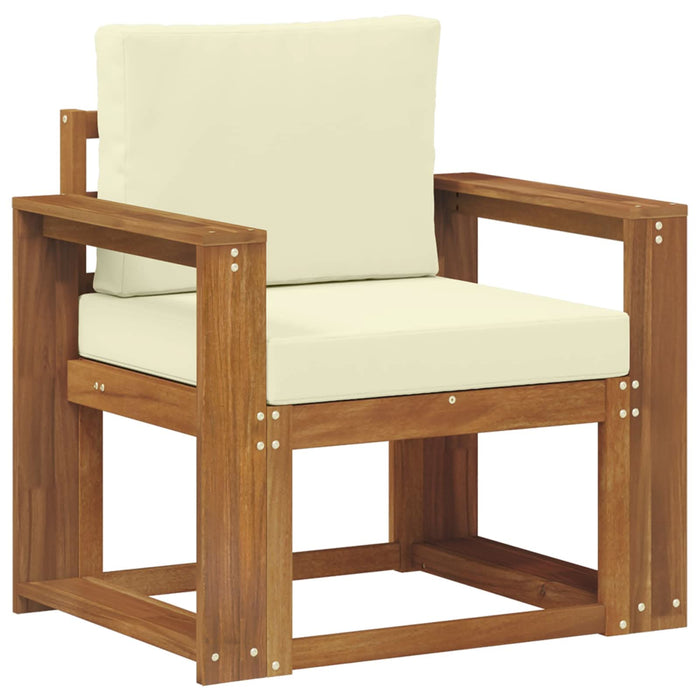 Sofa cu Brațe Lemn de acacia solid și poliester natural - WALTI WALTI