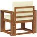 Sofa cu Brațe Lemn de acacia solid și poliester natural - WALTI WALTI