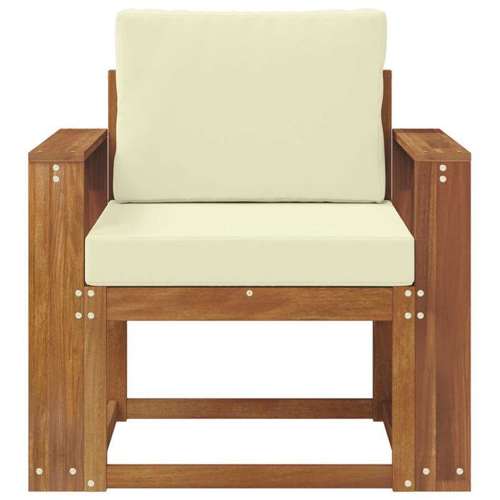 Sofa cu Brațe Lemn de acacia solid și poliester natural - WALTI WALTI