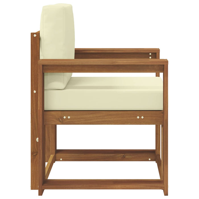 Sofa cu Brațe Lemn de acacia solid și poliester natural - WALTI WALTI