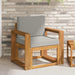 Sofa cu Brațe Lemn de acacia solid și poliester natural - WALTI WALTI