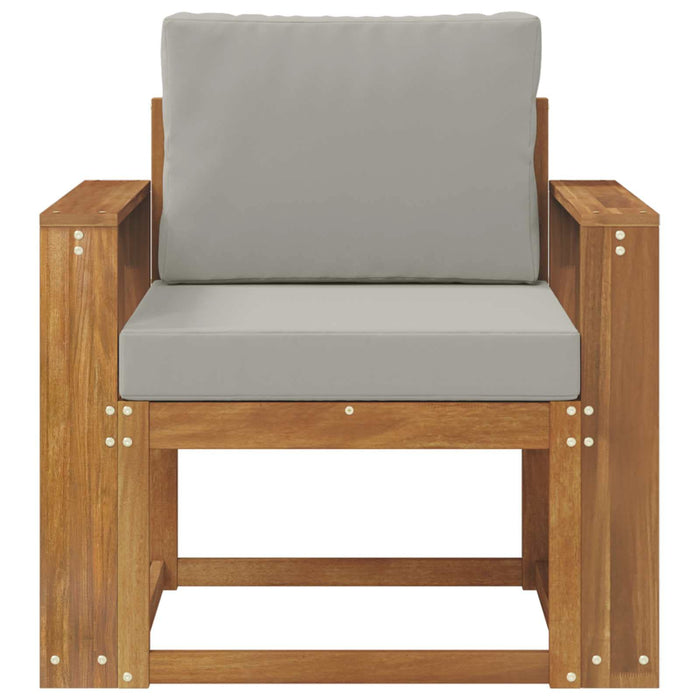 Sofa cu Brațe Lemn de acacia solid și poliester natural - WALTI WALTI