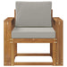 Sofa cu Brațe Lemn de acacia solid și poliester natural - WALTI WALTI