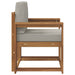 Sofa cu Brațe Lemn de acacia solid și poliester natural - WALTI WALTI