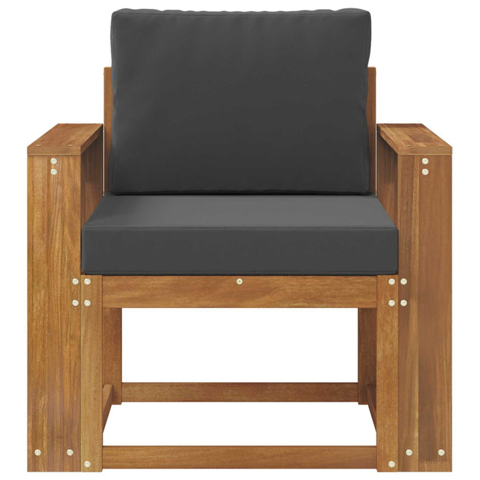 Canapea de exterior Lemn de acacia solid și poliester natural - WALTI WALTI
