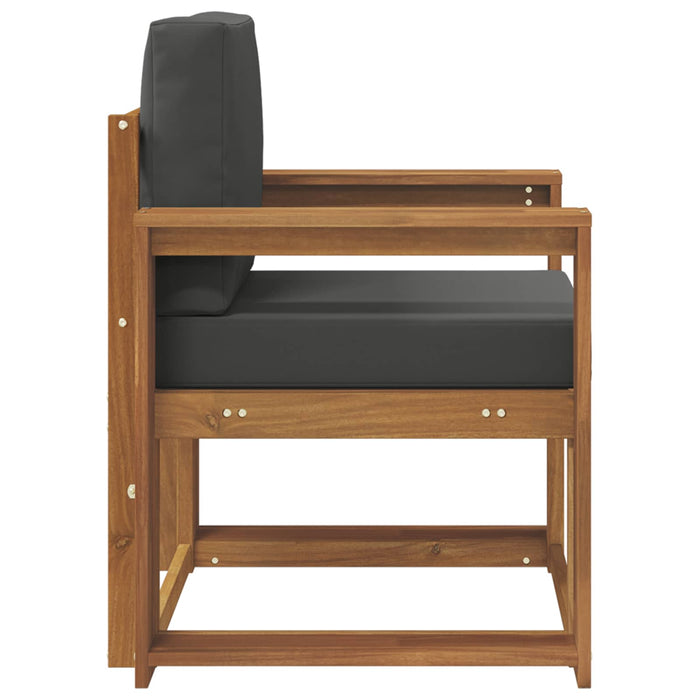 Canapea de exterior Lemn de acacia solid și poliester natural - WALTI WALTI