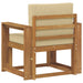 Sofa cu Brațe Lemn de acacia solid și poliester natural - WALTI WALTI