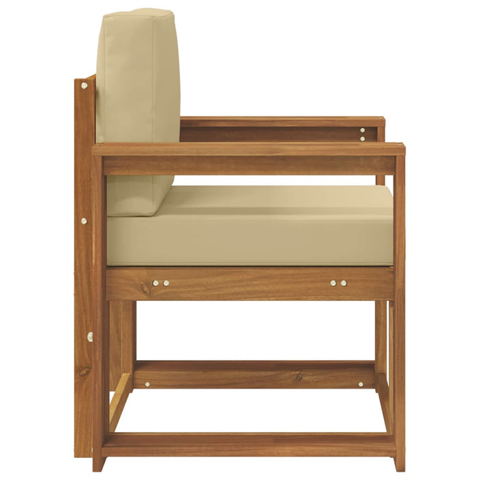 Sofa cu Brațe Lemn de acacia solid și poliester natural - WALTI WALTI