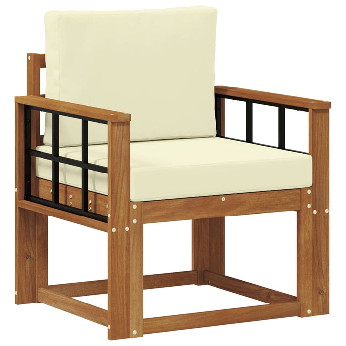 Sofa cu Brațe Lemn de acacia solid și poliester natural - WALTI WALTI