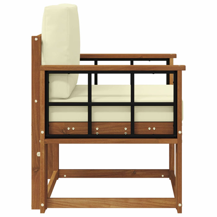 Sofa cu Brațe Lemn de acacia solid și poliester natural - WALTI WALTI