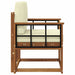 Sofa cu Brațe Lemn de acacia solid și poliester natural - WALTI WALTI