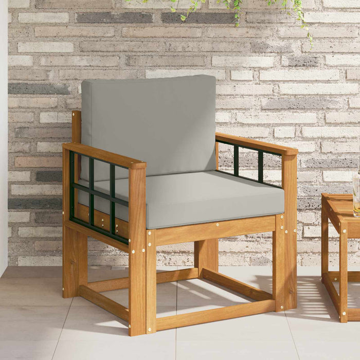 Sofa cu Brațe Lemn de acacia solid și poliester natural - WALTI WALTI