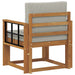 Sofa cu Brațe Lemn de acacia solid și poliester natural - WALTI WALTI