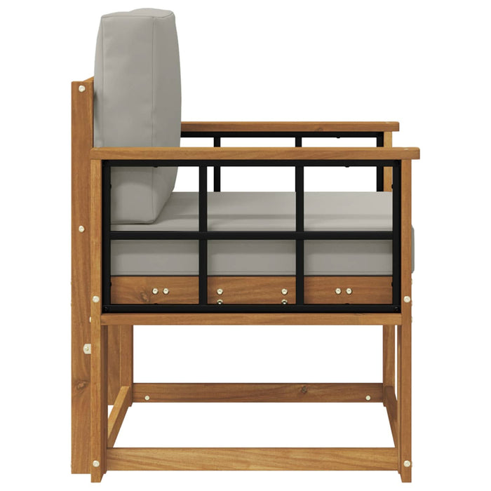 Sofa cu Brațe Lemn de acacia solid și poliester natural - WALTI WALTI