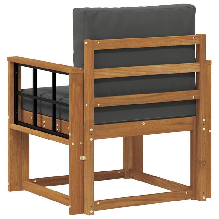 Canapea de exterior Lemn de acacia solid și poliester natural - WALTI WALTI