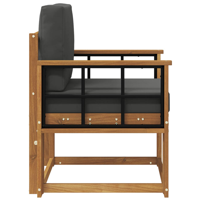 Canapea de exterior Lemn de acacia solid și poliester natural - WALTI WALTI