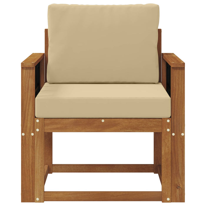 Sofa cu Brațe Lemn de acacia solid și poliester natural - WALTI WALTI