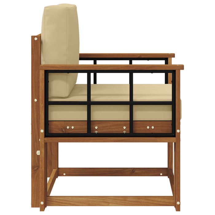 Sofa cu Brațe Lemn de acacia solid și poliester natural - WALTI WALTI