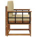 Sofa cu Brațe Lemn de acacia solid și poliester natural - WALTI WALTI