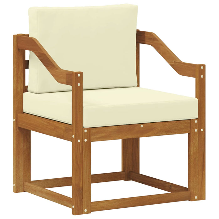 Sofa cu Brațe Lemn de acacia solid și poliester natural - WALTI WALTI