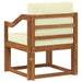 Sofa cu Brațe Lemn de acacia solid și poliester natural - WALTI WALTI