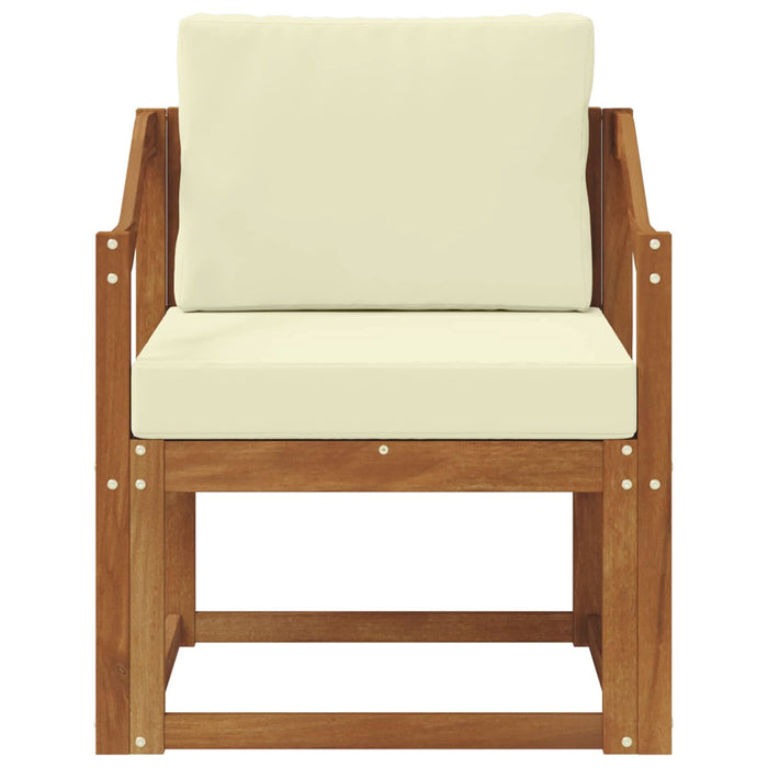 Sofa cu Brațe Lemn de acacia solid și poliester natural - WALTI WALTI