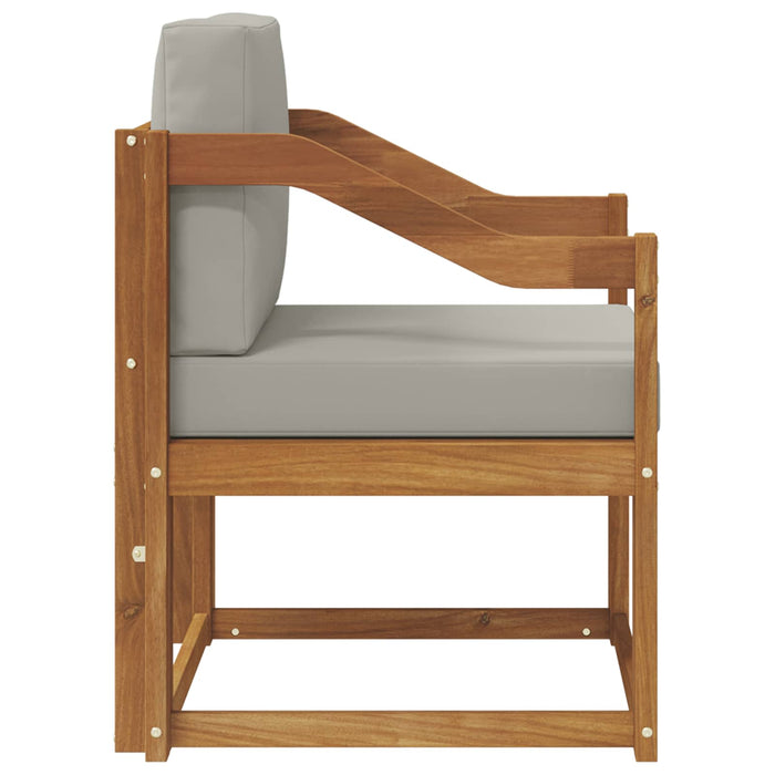 Sofa cu Brațe Lemn de acacia solid și poliester natural - WALTI WALTI