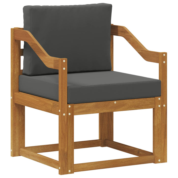 Canapea de exterior Lemn de acacia solid și poliester natural - WALTI WALTI