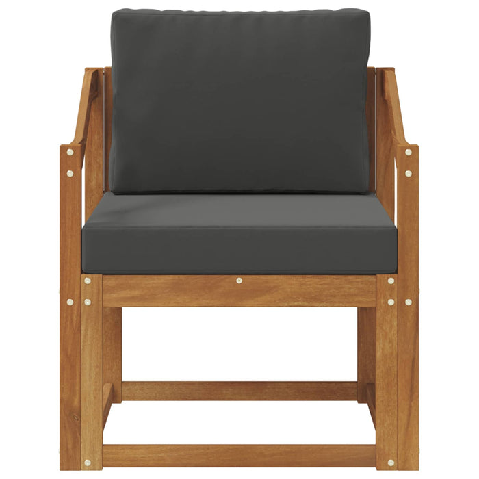 Canapea de exterior Lemn de acacia solid și poliester natural - WALTI WALTI
