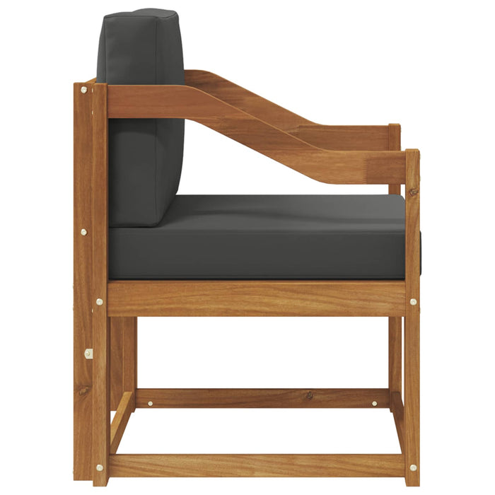 Canapea de exterior Lemn de acacia solid și poliester natural - WALTI WALTI
