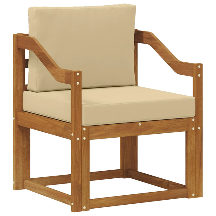 Sofa cu Brațe Lemn de acacia solid și poliester natural - WALTI WALTI