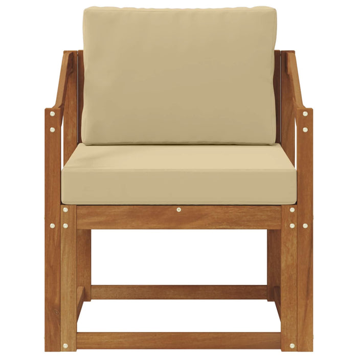 Sofa cu Brațe Lemn de acacia solid și poliester natural - WALTI WALTI