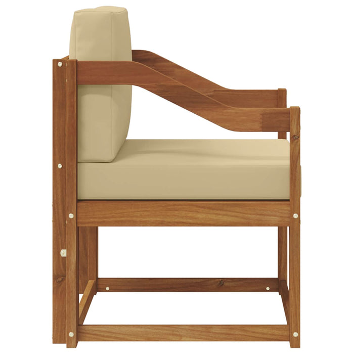 Sofa cu Brațe Lemn de acacia solid și poliester natural - WALTI WALTI