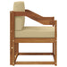 Sofa cu Brațe Lemn de acacia solid și poliester natural - WALTI WALTI
