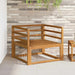 Canapea Medie pentru Exterior Lemn Solid de Acacia natural - WALTI WALTI