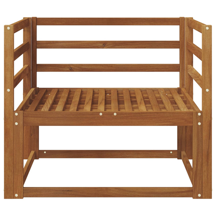 Canapea Medie pentru Exterior Lemn Solid de Acacia natural - WALTI WALTI