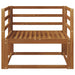 Canapea Medie pentru Exterior Lemn Solid de Acacia natural - WALTI WALTI