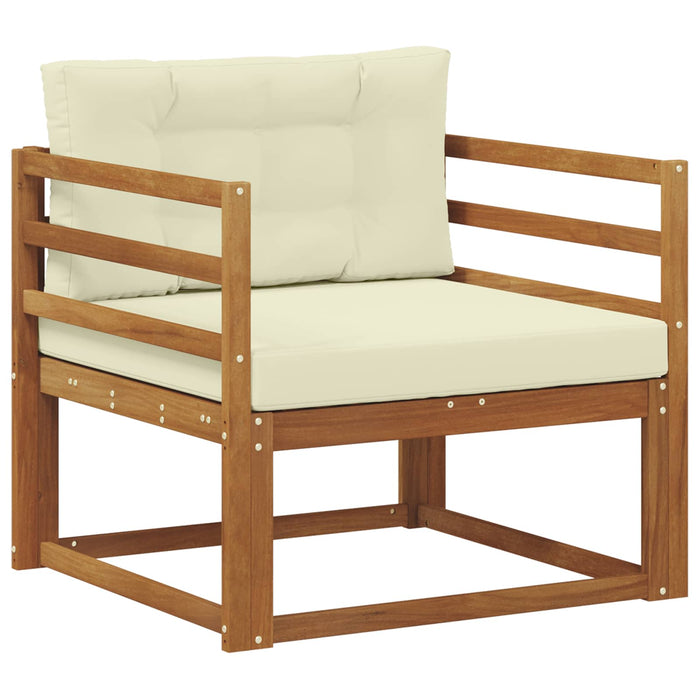 Canapea Medie pentru Exterior Lemn Solid de Acacia natural - WALTI WALTI