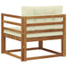 Canapea Medie pentru Exterior Lemn Solid de Acacia natural - WALTI WALTI