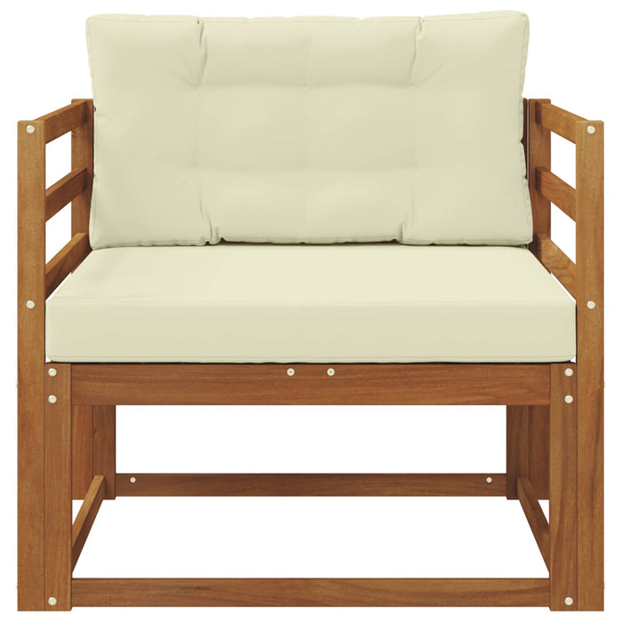 Canapea Medie pentru Exterior Lemn Solid de Acacia natural - WALTI WALTI