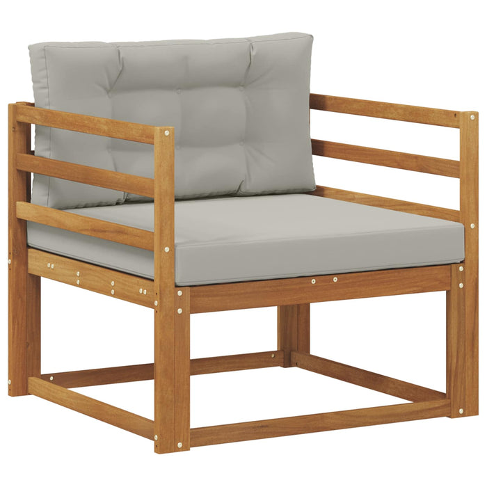 Canapea Medie pentru Exterior Lemn Solid de Acacia natural - WALTI WALTI
