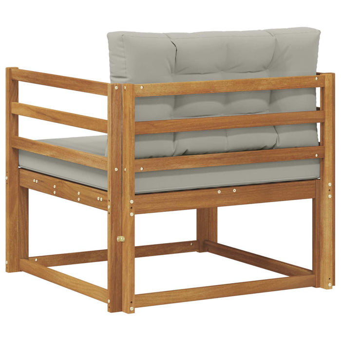 Canapea Medie pentru Exterior Lemn Solid de Acacia natural - WALTI WALTI