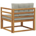 Canapea Medie pentru Exterior Lemn Solid de Acacia natural - WALTI WALTI
