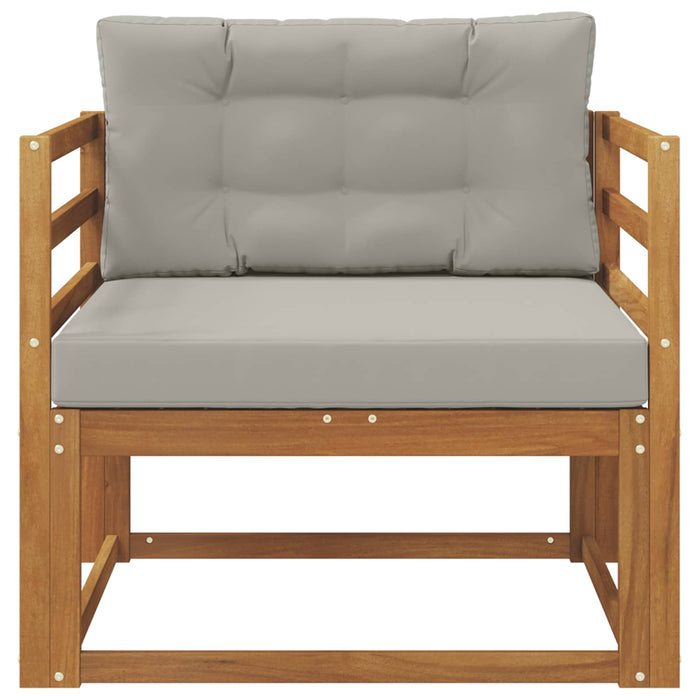 Canapea Medie pentru Exterior Lemn Solid de Acacia natural - WALTI WALTI
