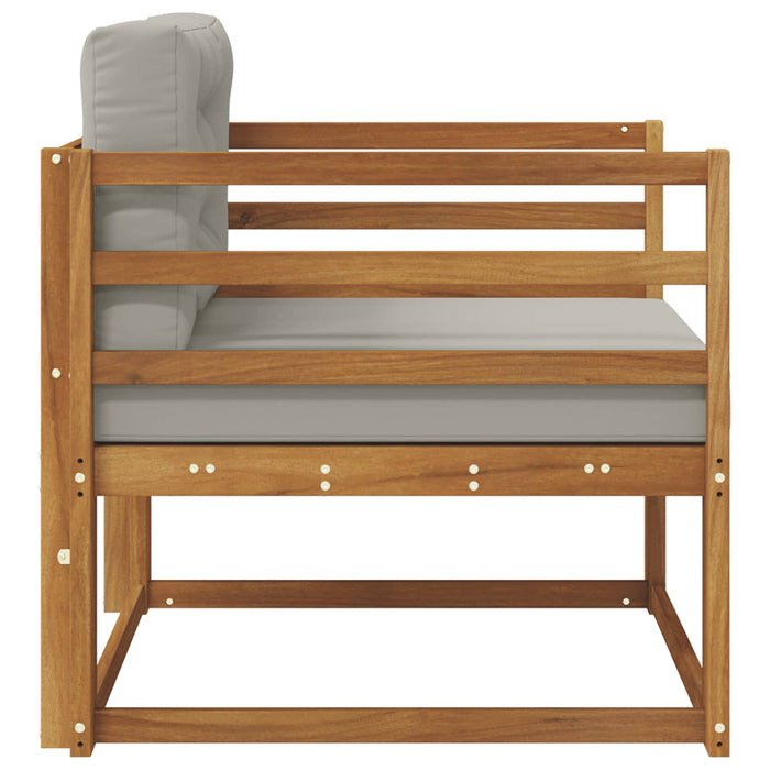 Canapea Medie pentru Exterior Lemn Solid de Acacia natural - WALTI WALTI