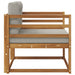 Canapea Medie pentru Exterior Lemn Solid de Acacia natural - WALTI WALTI