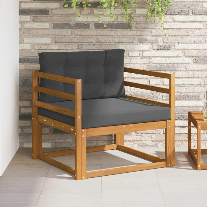 Canapea Medie pentru Exterior Lemn Solid de Acacia natural - WALTI WALTI